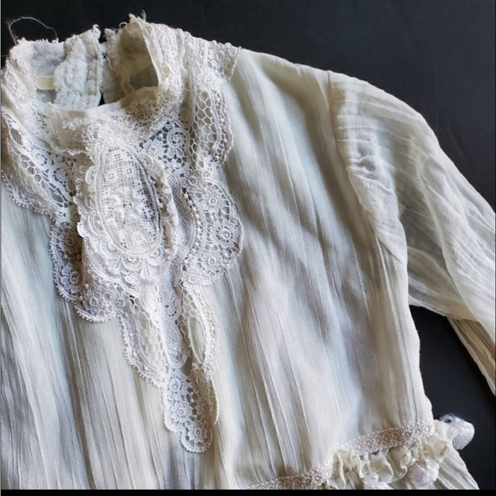 Anthropologie White Peasant Blouse - Picture 3 of 10